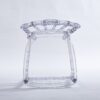 Dining Chair With Plastic Seat, Welding Chair (Set of 4) - Transparent - Image 3