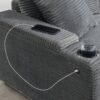 Convertible L Shaped Sectional Corner Couch With Armrest Storage Cup Holders USB Charger, Irregular Corner Oversized Comfy Modular Sofa - Gray - Image 11