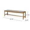 Cambria - 3 Seater Bench - Teak - Image 3