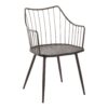 Dakota Winston - 5 Piece Contemporary Dining Set - Black / Brown / Dark Walnut - Image 4