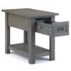 Monroe - Narrow Side Table - Farmhouse Gray - Image 2