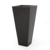 Outdoor Modern Cast Stone Planter - Black - Image 5