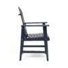 Outdoor Weather Resistant Acacia Wood Adirondack Dining Chairs Set (Set of 2) - Navy Blue - Image 7