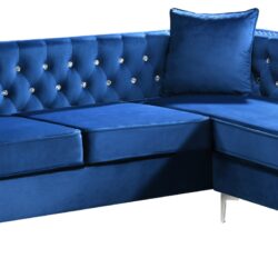 Paige - Sofa Chaise - Blue