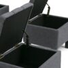 Dover - 3 Piece Storage Ottoman - Slate Gray - Image 7
