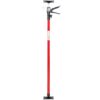 Adjustable Support Pole System Steel For Drywall And Cabinet Installation, Extends 45 To 114" With Carry Bag - Black / Red - Image 2