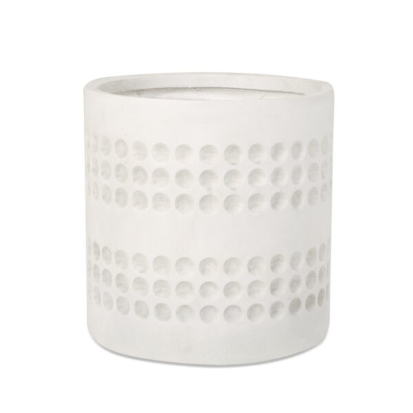 Durable Cube Planter - Antique White