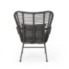 Outdoor Wicker Club Chairs With Cushions (Set of 2) - Gray - Image 12