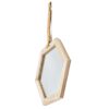 Harlan - Hexagon Mirror, 2 Pieces Wall Accent - Beige Brown - Image 2