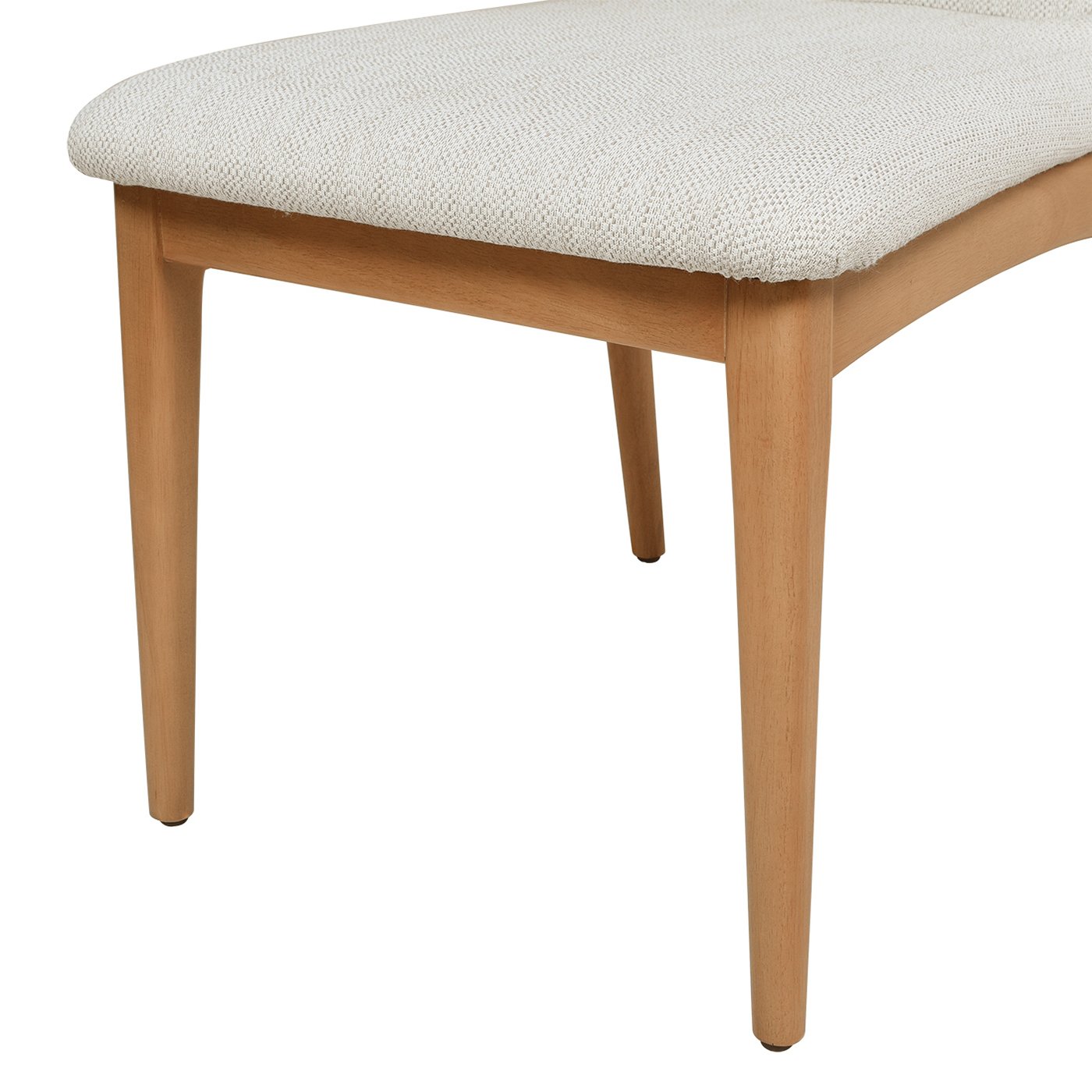 Scandi - Upholstered Dining Chair, Stain Resistant High (Set of 2) - Natural Light Brown / White Pepper - Image 5