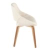 Fabrico - Mid-Century Modern Dining Chair (Set of 2) - Cream / Zebra - Image 4