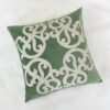 Dora - Vintage Vine Pillow Cover With Matching Back - Green - Image 6