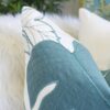 Autumn Vibes Leaf Accent Pillow - Blue - Image 10