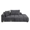 Chosen - Sectional Sofa With Toss Pillows With 2 Chaises With Ottoman - Gray - Image 6