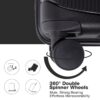 Expandable Hardshell Suitcase Double Spinner Wheels Pp Luggage Sets Lightweight Durable Suitcase With Tsa Lock, 3 Piece Set (20/24/28) - Black - Image 5