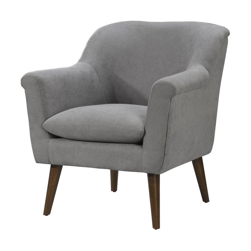 Shelby - Woven Fabric Oversized Armchair - Steel Gray - Image 2