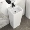 Pedestal Sink 16" For Powder Rooms - White - Image 4