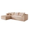 Compression Sectional Couch With Comfy Chaise, Boneless L Shape Sofa With Deep Seat, Minimalist Modular Couches Sleeper - Beige - Image 15