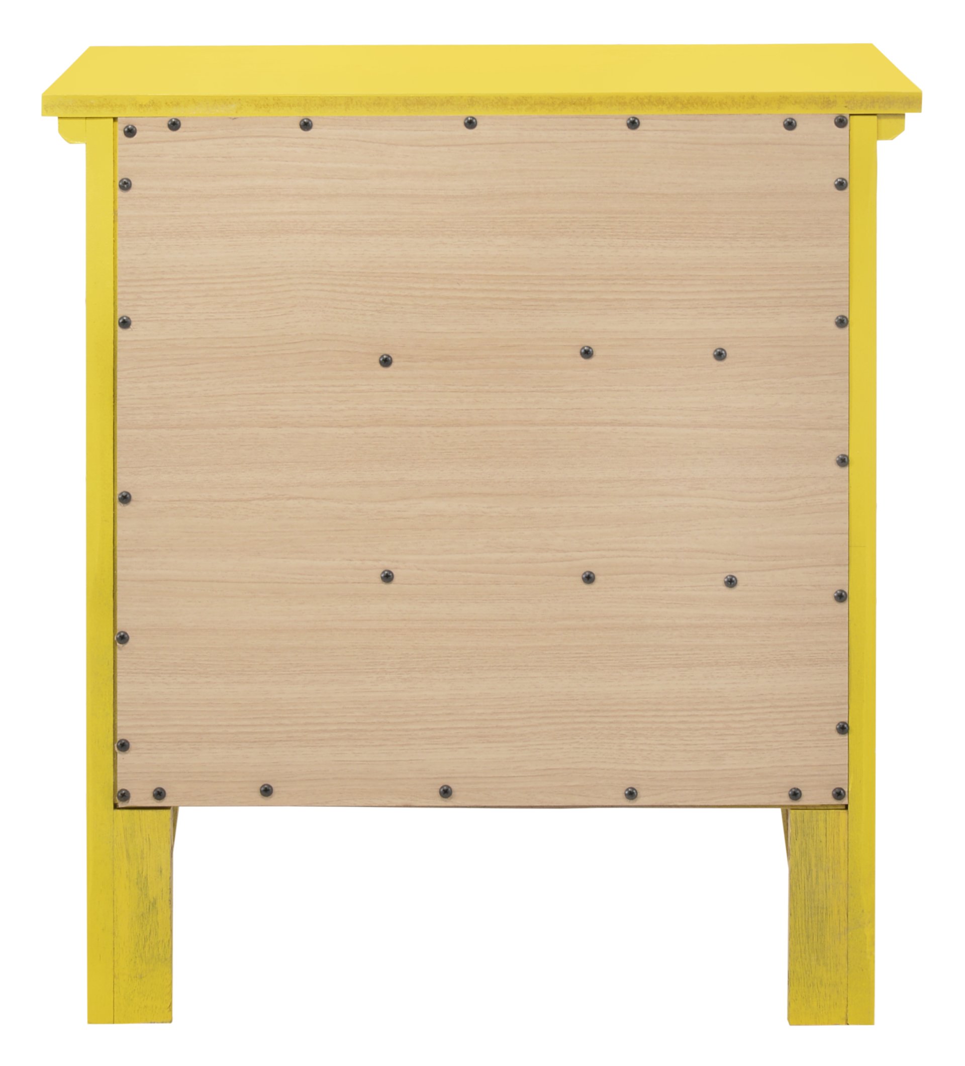 3 Drawer Nightstand - Yellow - Image 4