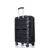 Hardshell Suitcase Spinner Wheels Pp Luggage Sets Lightweight Durable Suitcase With Tsa Lock, 3 Piece Set (20/24/28) - Black - Image 9