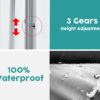 10'X10' Folding Canopy With 4 Removable Sidewalls Outdoor Event Shelter UPF 50+ Gazebo Portable Tents For Parties Beach Camping Wedding Ez Pop Up Canopy 4 Pieces Weight Bag + Carry Bag - White - Image 7