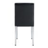 (Set of 2) Backrest Chairs With Metal Legs, They Are Ideally Suited For Minimalist And Contemporary Home Styles - Black / Silver - Image 18