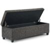 Avalon - Storage Ottoman Bench - Dark Gray - Image 2