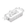 60" Propane Gas Fire Pit Table, 60000 Btu Rectangular Concrete Fire Pit For Outside Patio Deck Garden Backyard - Sandstone - Image 3