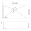 33" X 19" X 10" Undermount Kitchen Sink 16 Gauge Single Bowl - Gunmetal Black - Image 3