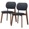 Kelsey - Dining Chair (Set of 2) - Black / Brown - Image 14