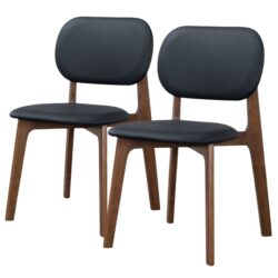 Kelsey - Dining Chair (Set of 2) - Black / Brown
