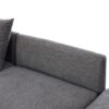 Sectional Sofa Modular Sofa U - Shaped Sofa Couch Sofa Bed L - Shaped Sofa With A Movable Ottoman And Two USB Ports For Living Room - Gray - Image 25