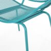 Elba - Modern Chair Set With Mesh Seating And Retro Shell Design - Teal - Image 13