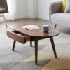 Capsule Centre Low Table With Drawers, Coffee Table - Natural - Image 10