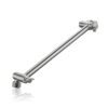 Luxury Rain Shower Head With Adjustable Arm, 10" Square, Stainless Steel - Brushed Nickel - Image 11