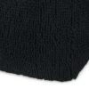 Spongy - Microfiber Square Pouf, Cozy Seating - Dark Charcoal - Image 4