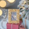 Vintage Photo Frame With Flower Design - Gold / Black - Image 9
