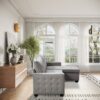 Reversible Sectional Storage Sleeper Sofa Bed, L-Shape 2 Seat Sectional Chaise With Storage, Skin-Feeling Velvet Fabric - Light Gray - Image 3