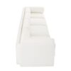 Modular Sectional Sofa With Storage And Cylindrical Support Chenille 4 Seat L Shaped Design - White - Image 14