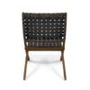 Solidago - Outdoor And Strapping Belt Folding Chairs, (Set of 2) - Black / Brown - Image 11