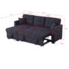 Sectional Sofa Bed - Dark Blue - Image 8