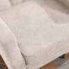 Accent Chair, Living Room Chair, Footrest Chair Set With Vintage Brass Studs, Button Tufted Upholstered Armchair For Living Room, Comfy Reading Chair For Bedroom, Reception Room - Beige - Image 9