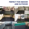Interlocking Deck Tiles Plastic Waterproof Outdoor All Weather Anti-Slip Bathroom Shower Balcony Porch Strong Weight Capacity Upto 440 Lbs, Pebble Stone Pattern Pack Of 60 - Black - Image 27