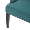 Dining Chair (Set of 2) With Upholstered Diamond Tufting And Espresso Birch Legs - Teal - Image 13