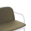 Luna - Outdoor Patio Loveseat - White / Green - Image 13