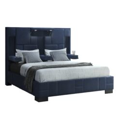 Yaris - King Bed - Navy Blue