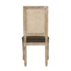 French Country Dining Chair Set With Upholstered Seats And Cane Backrest - Brown - Image 11