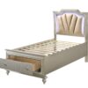 Kaitlyn - Full Bed With LED & Storage - Champagne - Image 3