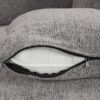 U-Shaped Sectional Sofa Pull Out Sofa Bed With Two USB Ports, Two Power Sockets, Three Back Pillows And A Storage Chaise For Living Room - Light Gray - Image 24