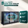 Beverage Refrigerators Cooler 53" 3 Glass Door Back Bar, 480 Cans Commercial Display Bar Fridge For Beer Wine And Drink 11.3 Cu.Ft - Black - Image 4